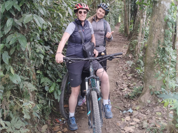 Cycling through plantations Bali