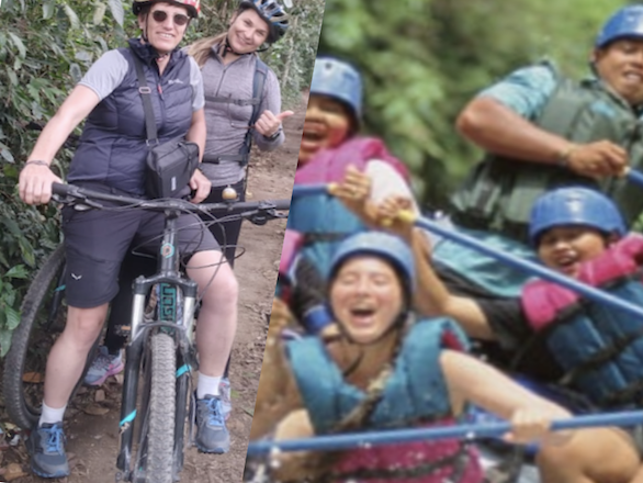 Cycling tour and white water rafting Bali